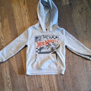 Hot Wheels Gray Kids Hoodie